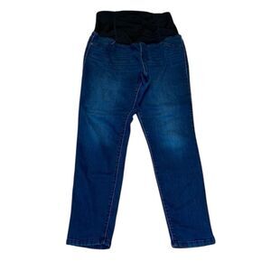 Isabel Maternity Skinny Jeans belly panel that is lower in back